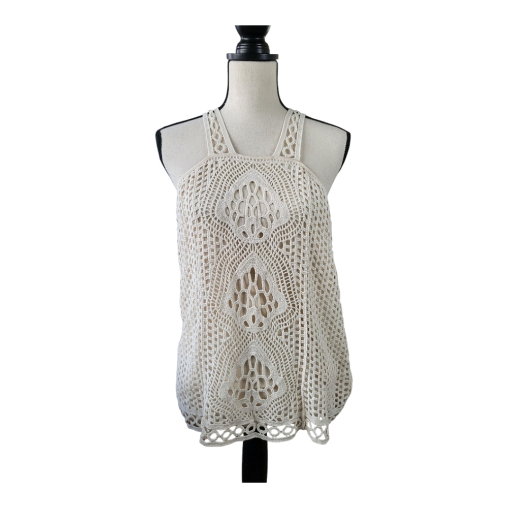 Ultra Pink‎ crochet tanktop